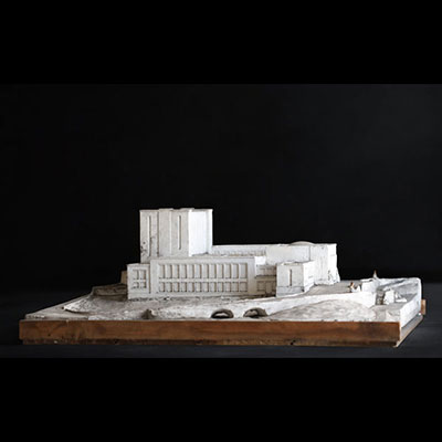 An impressive and rare Art Deco architect's model from the 1930s, similar to the work of Maurice Houyoux or Maxime Brunfaut.