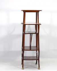 Michel THONET (1796-1871) Art Nouveau shelf (N° 32) bronze legs..