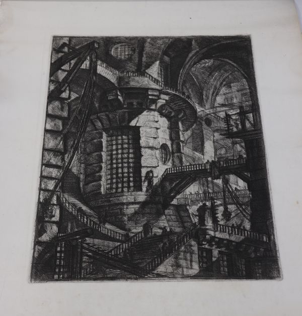 Etching by Piranesi, Piranesi Giovanni Battista dit (1720-1778) Signed thick paper Proof on wove paper.