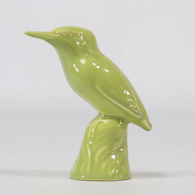 VILLEROY & BOCH Septfontaines, green earthenware kingfisher