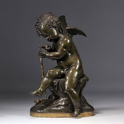 Bronze sculpture of Cupid