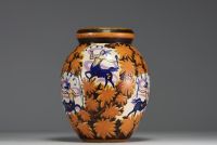 KERAMIS - Imposing vase with centaurs, Art Deco period, decor 2846.