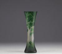 Val Saint Lambert, vase in acid-etched multi-layered glass.