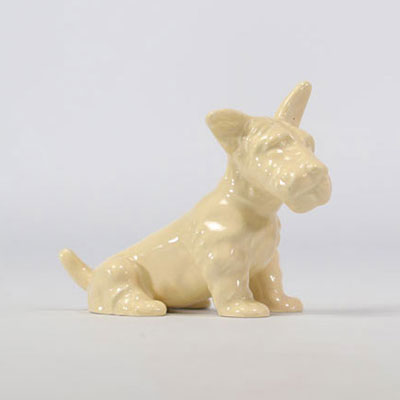 VILLEROY & BOCH Septfontaines, white earthenware seated dog