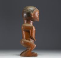 Afrique RDC - Statue Tchokwé en bois sculpté.