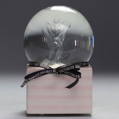 VICTORIA'S SECRET musical snow globe featuring a crystal angel named 