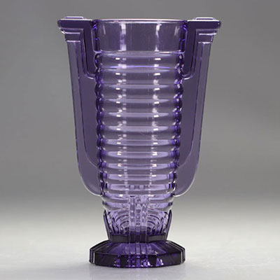 Val Saint Lambert Art Deco vase 