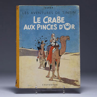 TINTIN - The Crab with the Golden Claw :First edition in colour. Casterman-Tournai-Paris