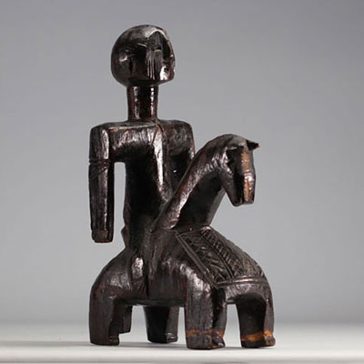 Rare sculpture de cavalier Bagirmi  1ère moitié 20 ème siècle - Tchad - Afrique