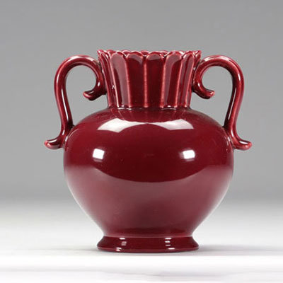 VILLEROY & BOCH Septfontaines,  vase rouge en faïence