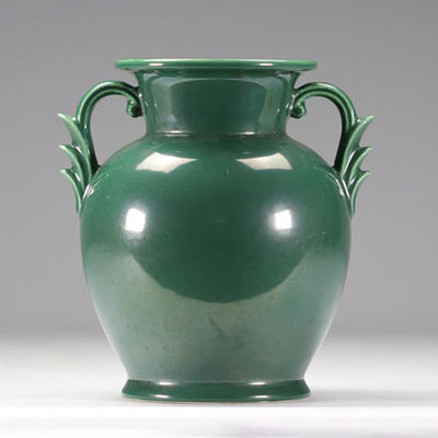 VILLEROY & BOCH Septfontaines, green earthenware vase