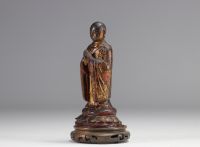 Standing gilt bronze Buddha from the Ming period (明朝)