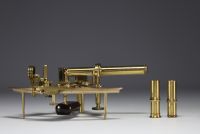 Royal Geographical Society, Cary, London - Sextant, instrument de navigation, coffret en acajou, XIXème.