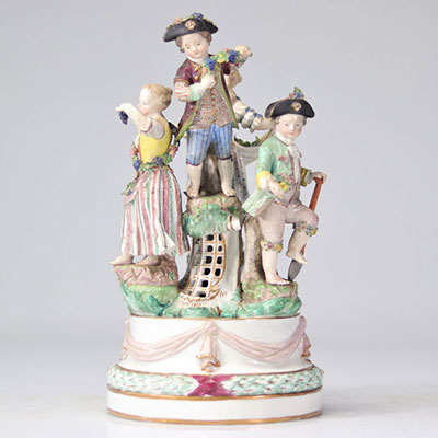 Meissen porcelain group 