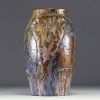 Francesco BENEDETTI (XXth) - Pupil of Arthur CRACO - Rare enamelled stoneware vase, circa 1900-20