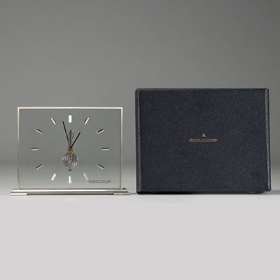 Jaeger LeCoultre - Rare Baguette 8-day clock, in working order.