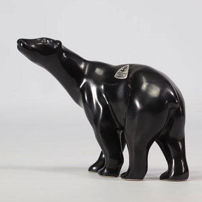 VILLEROY & BOCH Septfontaines, Black polar bear in earthenware