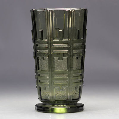 Val Saint Lambert Art Deco vase 