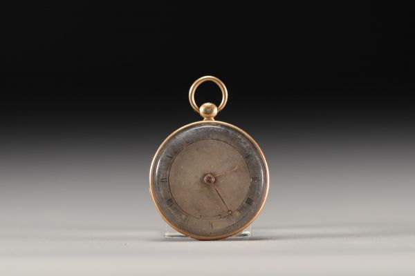 Pocket watch in 18K yellow gold 750°/°°, gross weight 38gr