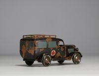 TIPPCO Germany - WH-914 Red Cross medical vehicle in lithographed sheet metal, circa 1940.