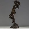 Jef LAMBEAUX (1852-1908) ‘La danseuse’ Bronze with shaded brown patina, signed on the base and foundry stamp ‘Usines Vojave à Bruxelles’.