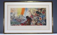 Salvador Dali (1904-1989) ‘Tuna fishing ’ Lithograph signed and numbered by the artist, 29/145.