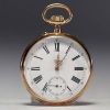 Pocket watch in 18k gold Anchor Spiral Breguet 15 jewels, total weight 67.6gr.