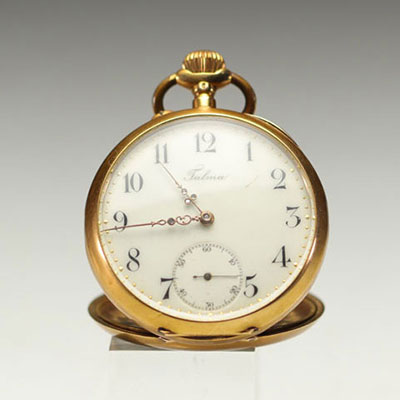 Talma - Pocket watch in 18k gold weighing 75.3 grams.