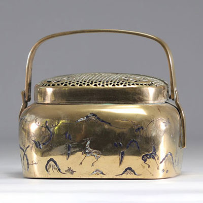 Incense burner with deer design from China from 20th century