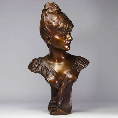 Alphonse Henri NELSON (1854-1919) Bronze bust of 