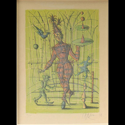 Jean CARZOU (1907-2000) Lithographie colorée et numérotée