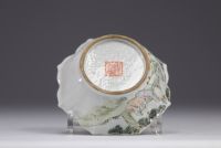 China - Qianjiang cai porcelain bowl decorated with figures.