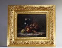 Hubert BELLIS (1831-1902) ‘Nature morte aux fruits’ Oil on canvas, signed.