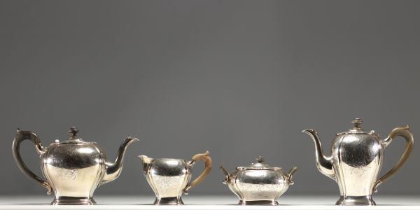 Solid silver coffee service, Dutch hallmark 833.