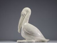 Roger DUTERME (1919-1997) ‘Pelican’ Glazed terracotta, mark on the piece, circa 1970.