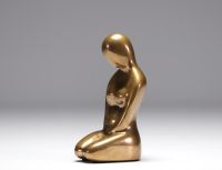 Louis TANARI (1940- ) ‘Kneeling Woman’ Bronze sculpture, circa 1970.