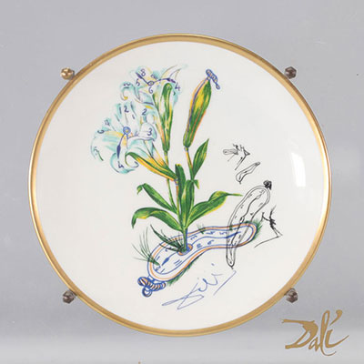 Salvador DALI (1904-1989) Porcelain plate 