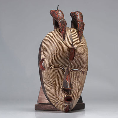 Wooden mask Nigeria XXth decorative object