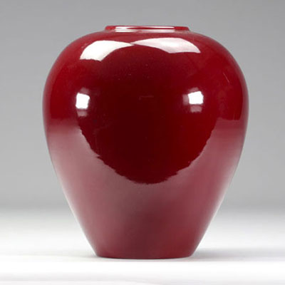 VILLEROY & BOCH Septfontaines,  vase rouge en faïence