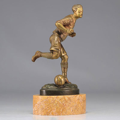 Georges OMERTH (1895-1925) Bronze sculpture on marble base 