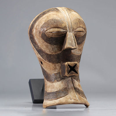 Kifwebe mask DRC painted wood XXth