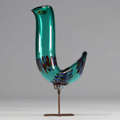 Alessandro PIANON (1931-1984) Pulcino Verre de Murano et cuivre Production Vetraria Vistosi, Murano, Italie Date de création: vers 1962.