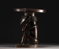 Tabouret  anthropomorphe -Tchokwé - Rep.dem.Congo