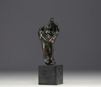 Auguste RODIN (1840-1917) ‘Main gauche’ Bronze proof with brown patina, bears the founder's stamp G. Rudier Fondeur Paris.