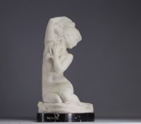 Louis MASCRÉ (1871-1929) Large marble sculpture 