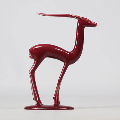 VILLEROY & BOCH Septfontaines, red earthenware gazelle