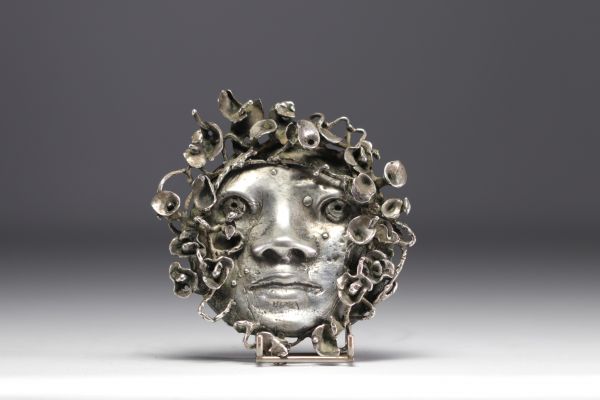 René JULIEN (1937-2016) Solid silver sculpture 