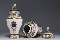 Pair of Samson porcelain vases in the ‘Compagnie des Indes’ style, 19th century