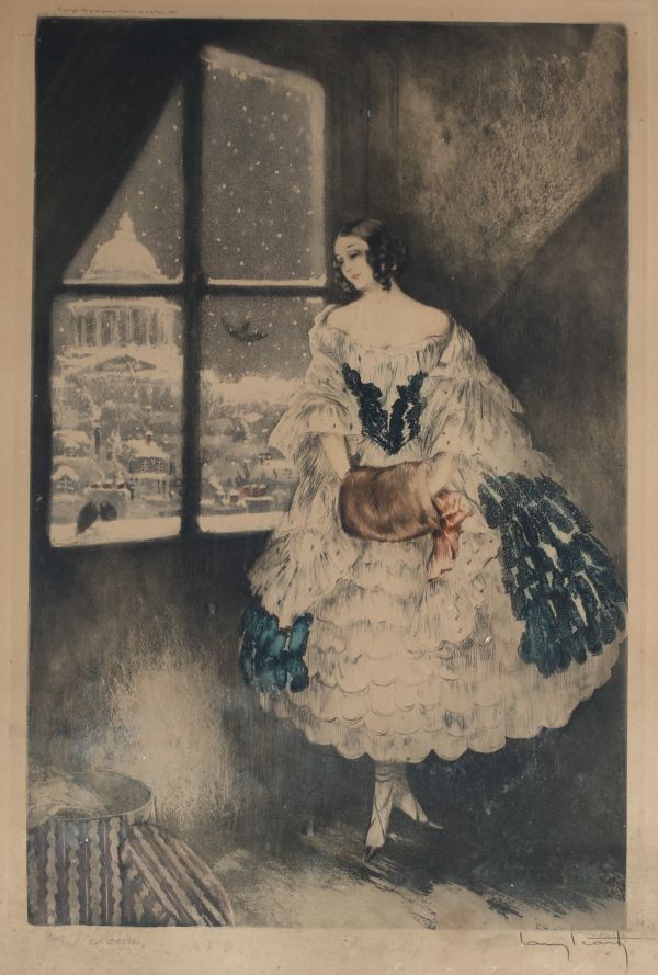 Louis ICART (1888-1950) “Mimi” Etching, aquatint, signed and numbered 242.