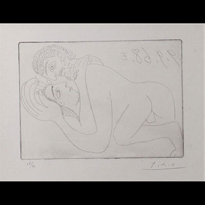 Pablo PICASSO (1881-1973) Eau Forte signée et numérotée 16/50